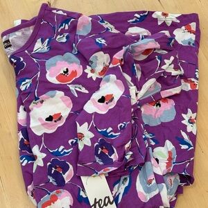 Tea Collection Purple Floral Dress